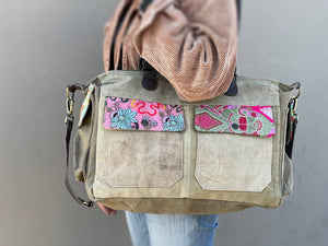 Recycled Military Tent Shoulder Bag