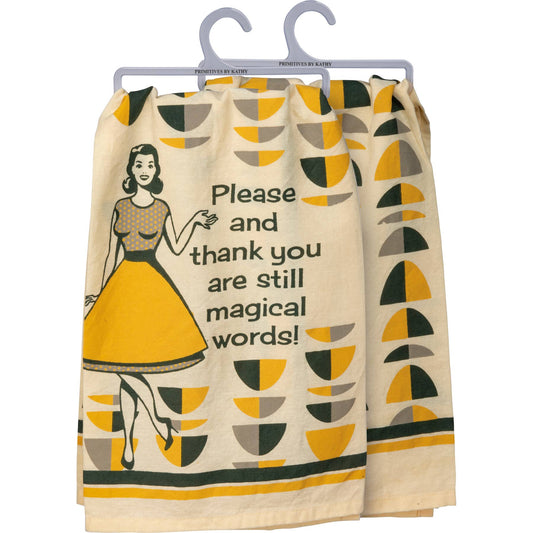 Please Thank You Magical Words Kitchen Towel