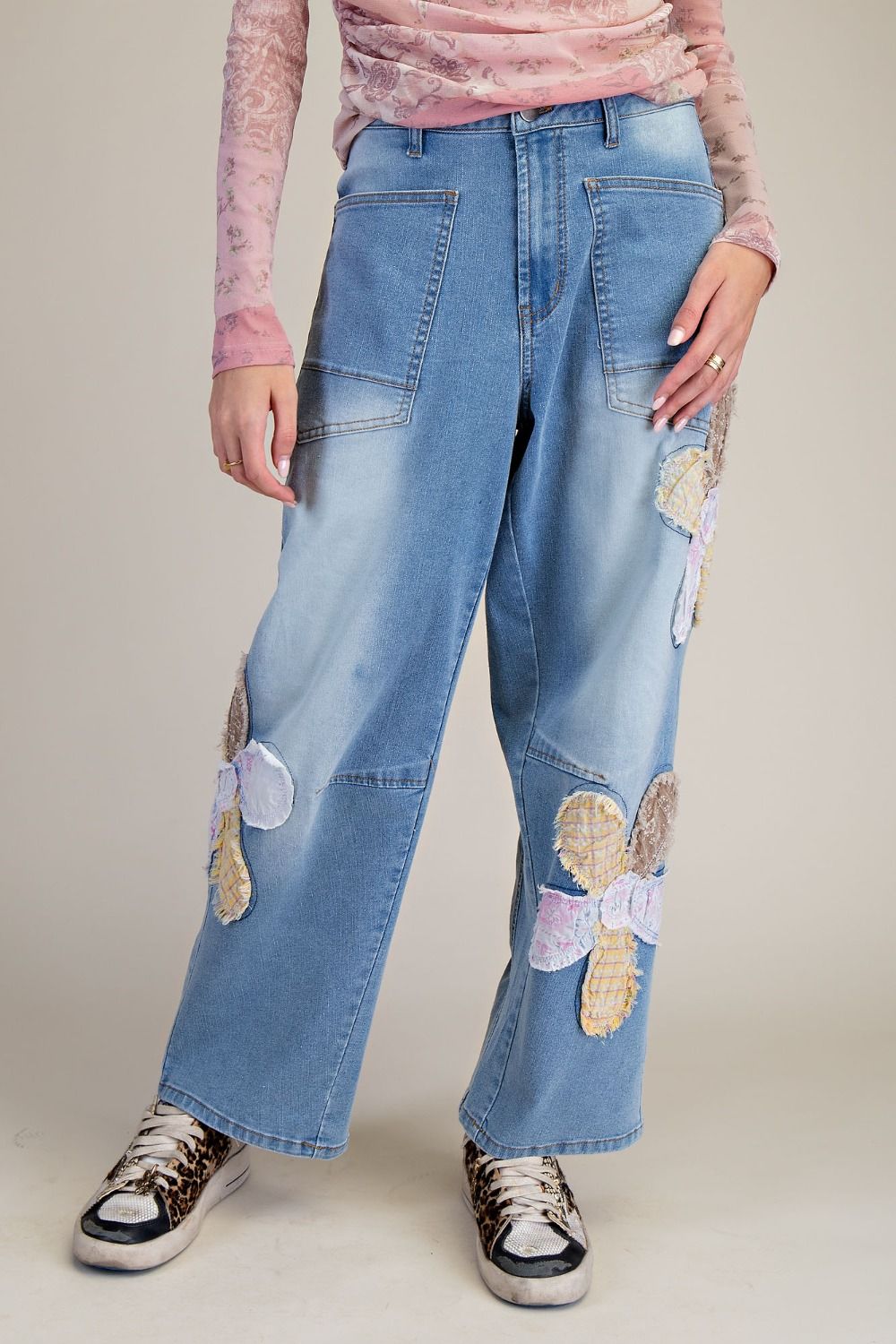 Flower Patch Barrel Pants