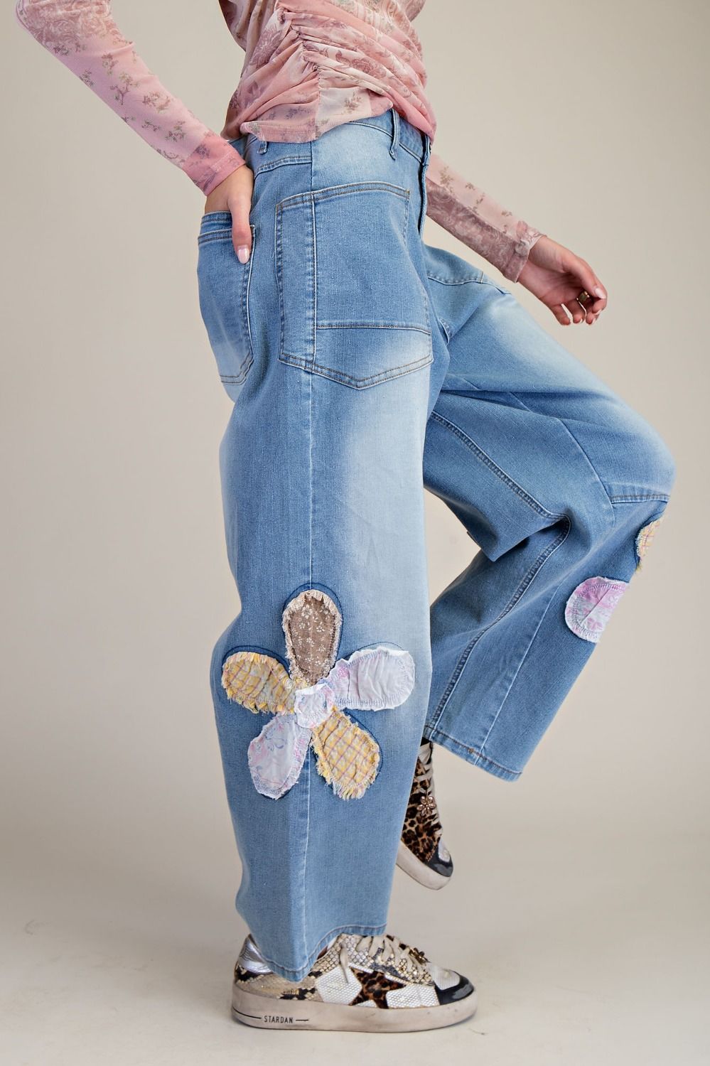 Flower Patch Barrel Pants