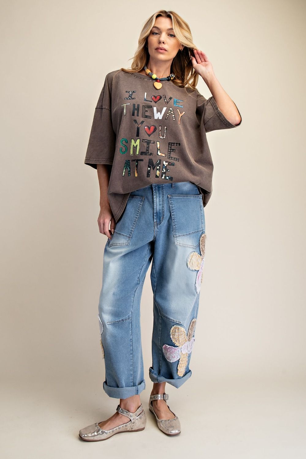 Flower Patch Barrel Pants