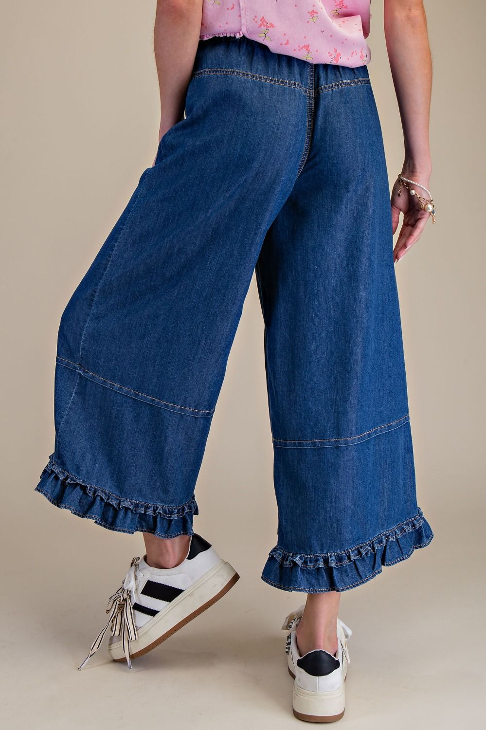 Denim Washed Twill Pants