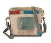 Recycled Military Tent w/Vintage Fabric Crossbody