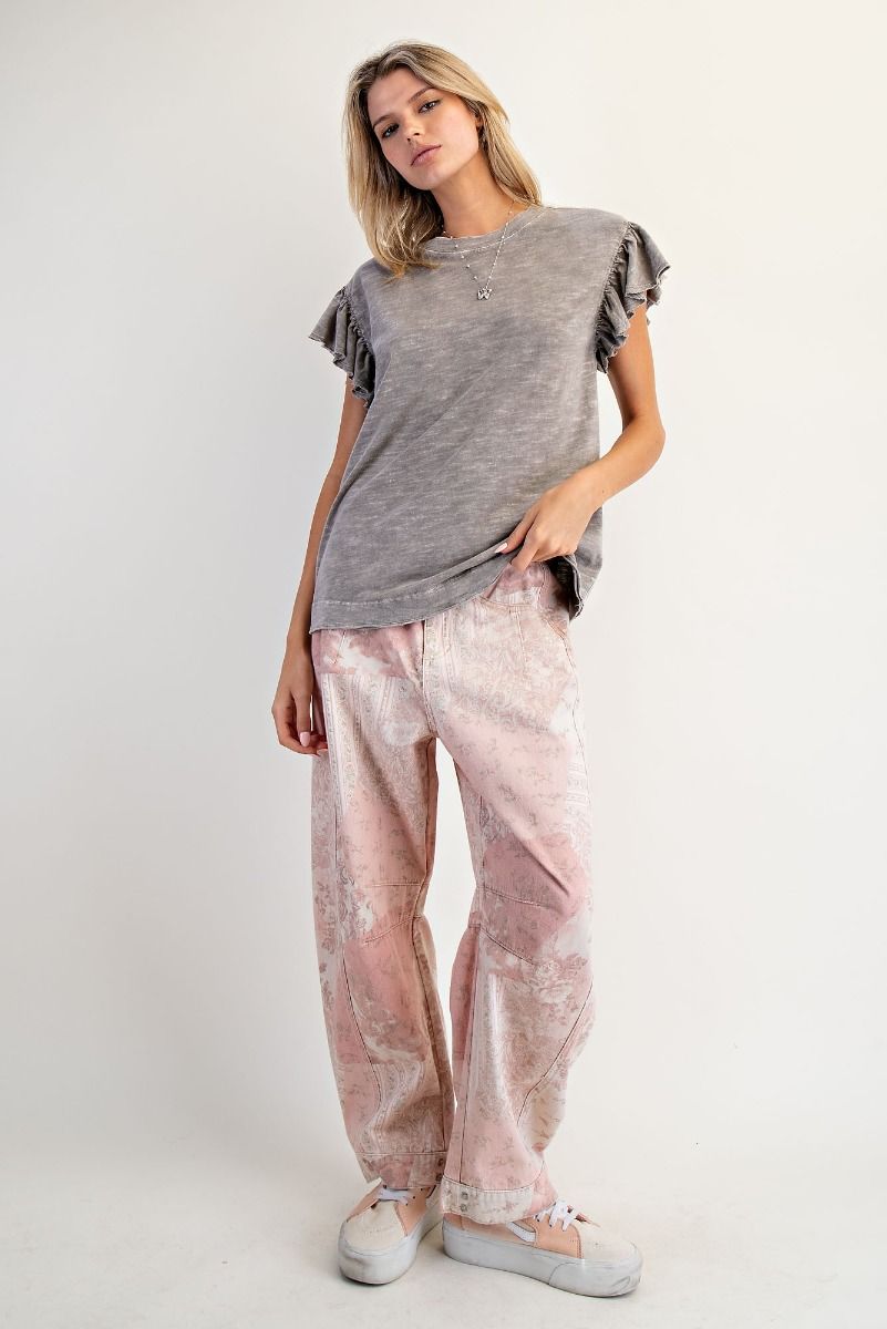 Taylor Winged Mineral Washed Top