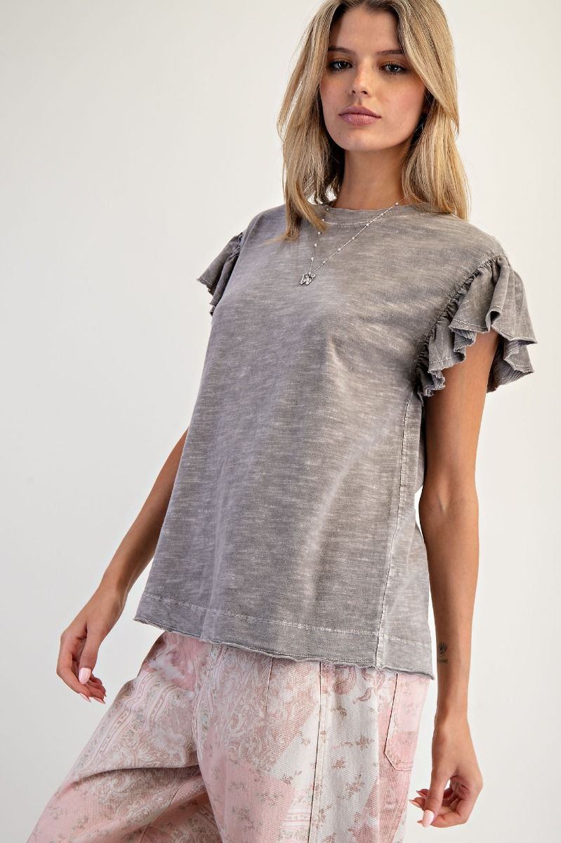 Taylor Winged Mineral Washed Top