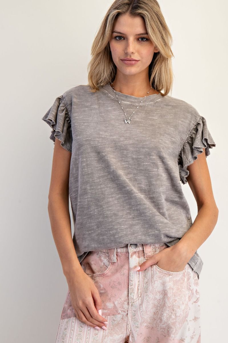 Taylor Winged Mineral Washed Top