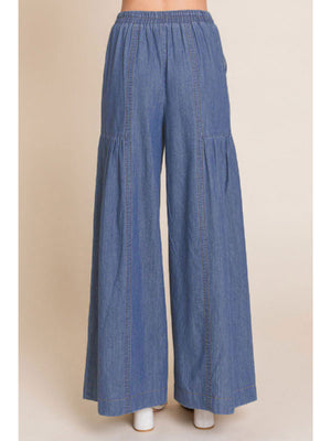 Denim Palazzo Pants