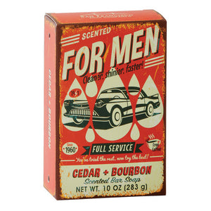 Bar Soap For Men - Cedar & Bourbon