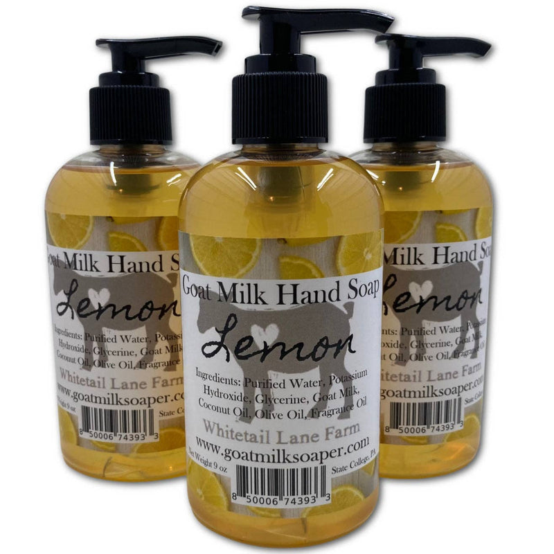 Liquid Goat Milk Hand Soap - Lemon