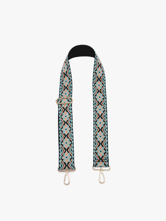 Turquoise Tribal Guitar Purse Strap