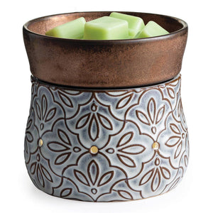 2-in-1 Fragrance Warmers Deluxe- Bronze Floral