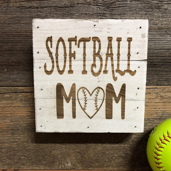 Engraved Decor-Softball Mom