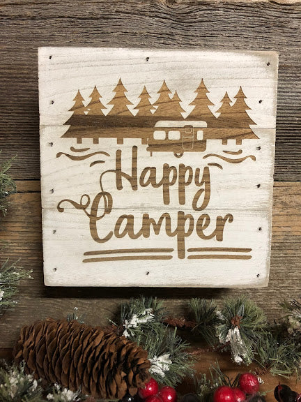 Engraved Decor-Happy Camper