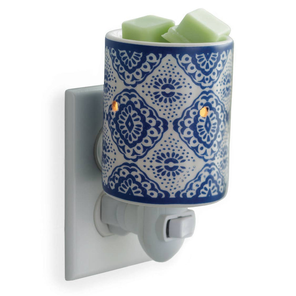 Pluggable Fragrance Warmer-Indigo Porcelain