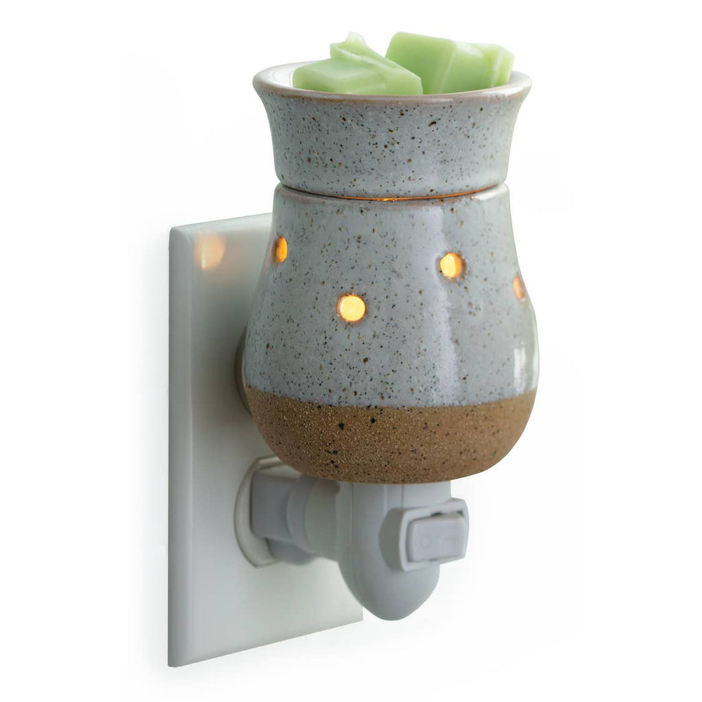 Pluggable Fragrance Warmer-Rustic White
