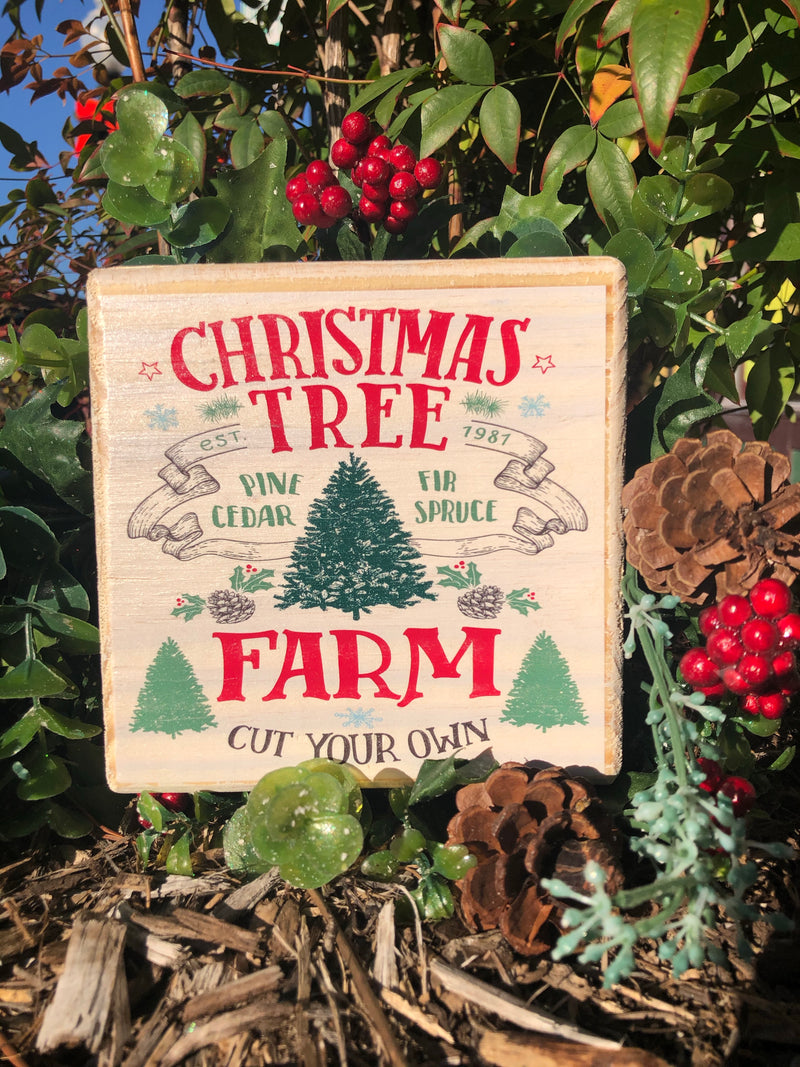 Handmade Décor- Christmas Tree Farm