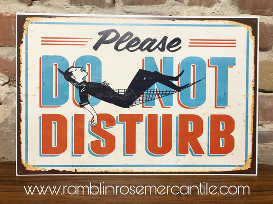 Metal UV Printed Sign- Do not disturb