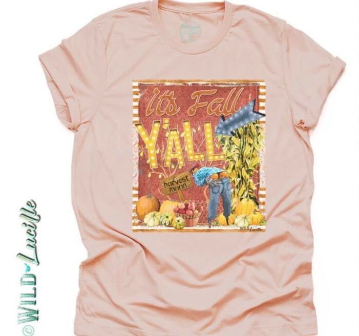 It’s Fall Y’all T-Shirt PEACH