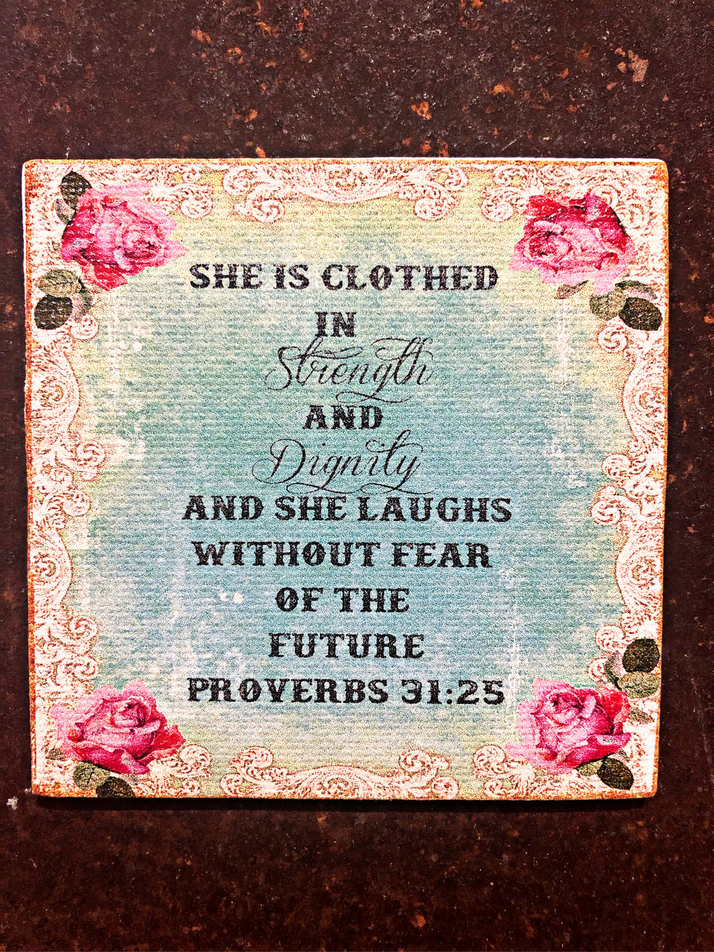 Canvas Magnet-She is Clothed in Strength