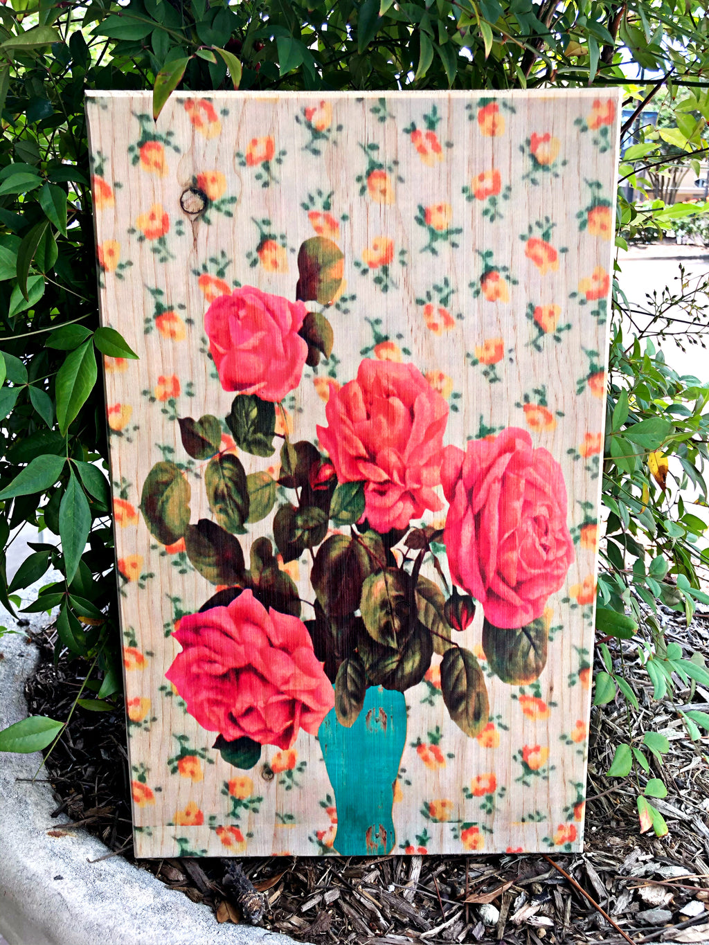 UV Color Handmade Decor-A Vintage Rose Bouquet