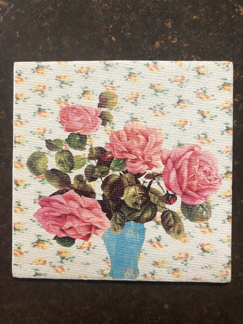 Canvas Magnet- Vintage Roses