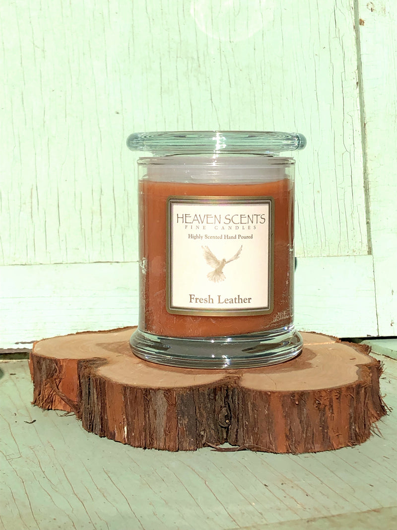 10 oz Candle- Leather Scent